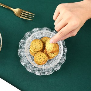 Set di Ciotole e Piatti <span class=keywords><strong>in</strong></span> <span class=keywords><strong>Vetro</strong></span> Squisitamente Inciso con Motivo Girasole, Stoviglie <span class=keywords><strong>in</strong></span> Cristallo per Dessert e Gelato per Uso Domestico - Product Image 5