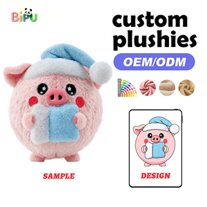 <span class=keywords><strong>Peluche</strong></span> di Maiale Super Morbidi Personalizzati, Produttore OEM, Animali/<span class=keywords><strong>Mostri</strong></span>/Natalizi Multi-Design, Animali Imbottiti in Cotone PP, Ordini all'Ingrosso - Product Image 3