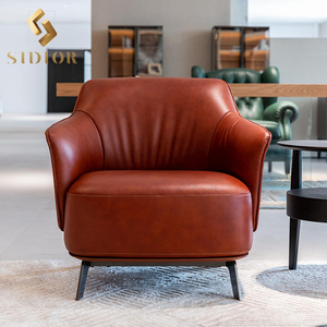 Biệt thự hiện đại khách sạn quán cà phê căn hộ ngồi có thể ngả phòng khách Bắc Âu nhung phòng khách sofa đơn cafe Ghế thư giãn ghế bành - Product Image 5