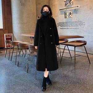 (Più Gary imbottito) cappotto con colletto da <span class=keywords><strong>donna</strong></span> imbottito e imbottito per taglie forti con un lungo cappotto di <span class=keywords><strong>Tweed</strong></span> in peluche - Product Image 5