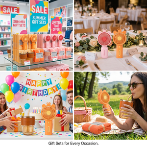 Set de Regalo de Verano al por Mayor: Mini Ventilador de Mano, Vaso de Cristal, Toalla, Set de Boda con Logotipo Personalizado, Precio de Fábrica, para Playa, Viajes y Uso Diario - Product Image 5