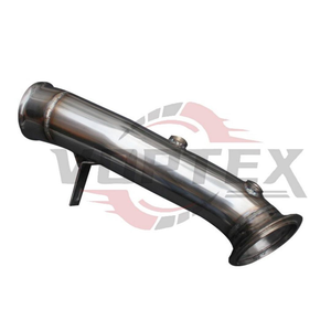Vortex Downpipe sans catalyseur en acier inoxydable 304 poli miroir, épaisseur 1,5 mm, pour BMW M2 F87 S55 3.0T, montage direct à visser - Product Image 2