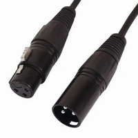 20ft 6 mètres 5m 10m câble Xlr mâle à Xlr femelle Ofc Microphone câble Extension avec Pvc blindé micro serpent Xlr cordon d'alimentation