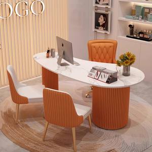 Bureau de <span class=keywords><strong>consultation</strong></span> médicale de luxe moderne au design simple, <span class=keywords><strong>table</strong></span> de diagnostic en face-à-face pour salons, bureaux - Product Image 6