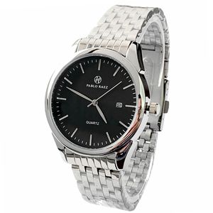 Montre en cuir décontractée et simple pour homme avec index des heures élégants et tendance et cadran gravé, mouvement à quartz - - Product Image 5