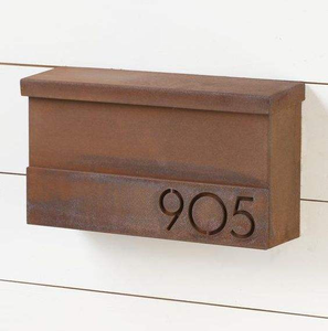 Free Standing <b>Drop</b> <b>Box</b> Parcel Newspaper <b>Box</b> Rust Steel Mailbox - Product Image 6