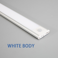Lampu Sensor gerakan USB ultra-tipis, lampu kabinet Led 20cm 40cm 60cm 80cm dua CCT