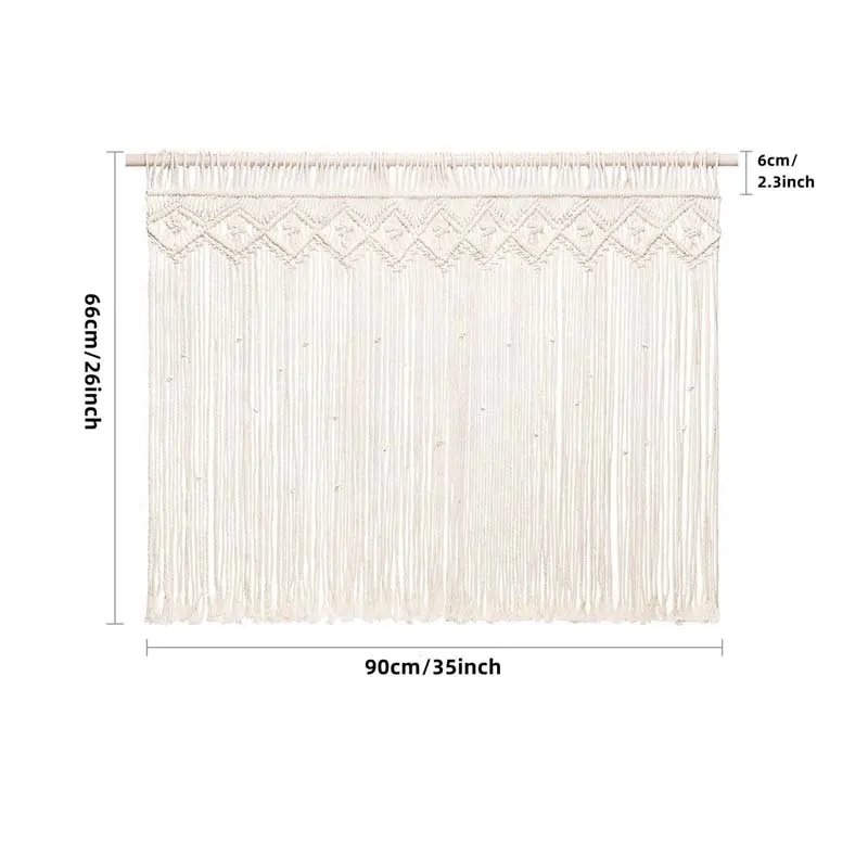 Factory direct sale hand-woven tapestry macrame, Bohemian wedding background curtain wall decoration