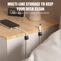 Mini organisateur de câble magnétique petits clips de câble automatiques de bureau pour organisateurs électroniques de voiture ou de maison