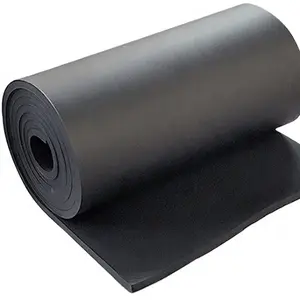 Foam Insulation Soundproof Thermal Insulation Fire Resistance Nitrile Rubber Insulation Sheet Roll Black NBR/PVC Foam Rubber Sheet