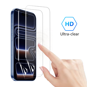 Protector de Pantalla de Hidrogel Suave Ultra Transparente HD de 120x180mm para iPhone 17 16 15 14 13 12 <span class=keywords><strong>Pro</strong></span> Max, Película Protectora - Product Image 2