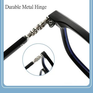 Özel Logo çiçek dekorasyonu moda dayanıklı Metal menteşe gözlük HD UV400 Anti mavi işık elmas yüz şekli erkekler kadınlar için - Product Image 2