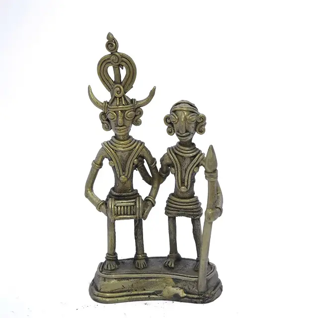 למעלה איכות שבטי אמנות פליז זוג פסל על ידי מימי הביניים קצה סביר סיטונאי מחיר