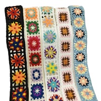 Main Crochet Effet Broderie Dentelle Mode Filles Vêtements Bagages Décoration Accessoires Dentelle Multicolore