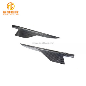 Divisores de parachoques de coche de fibra de carbono de vacío R8 de 2 puertas 2016-2018 de alta calidad para Audi R8 flancos de parachoques trasero - Product Image 4