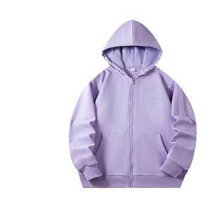 เสื้อฮู้ดซิปผู้ชายไซส์ใหญ่ ผ้าฝ้ายฟลีซ 100% สีพื้น สวมใส่สบายสำหรับฤดูหนาว - Product Image 1