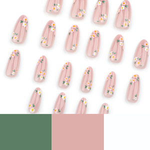 Faux ongles BIN style Instagram simple, prêts à poser, pour le commerce transfrontalier, collection Printemps-Été, forme amande - Product Image 4