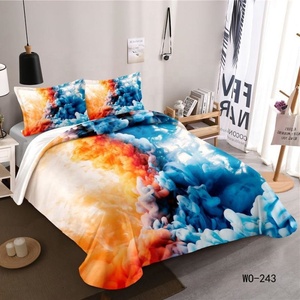 Ensemble de housse de <span class=keywords><strong>couette</strong></span> Digital King en Polyester Ultra doux et facile d'entretien couleur blanche comprend 2 taies d'oreiller - Product Image 4