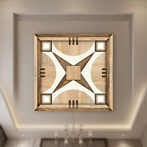 Tablón de madera vitrificado esmaltado Digital de alto brillo de 400x400mm, efecto de aspecto, suelos de porcelana, baldosas de madera, baldosas de cerámica de 40x40cm - Product Image 2