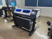 Plotter de Corte Láser de Tubo RF Metálico Dingfeng, Área de Trabajo de 800 mm, Resolución de 1200 dpi, Refrigeración por Agua CNC