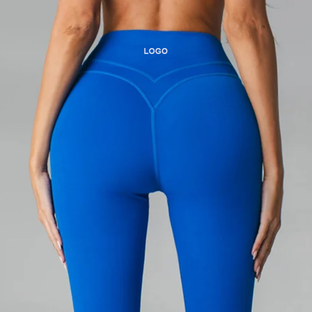 Custom Quick Dry Workout Gym Fitness Sports Wear Pants Butt Lift V Shape High Waist Yoga Leggings for Women
