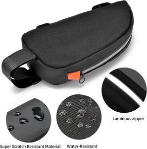 Sac de vélo étanche pour cadre avant de bicyclette Pochette de vélo pour vélo de route de montagne Cyclisme extérieur Voyage Randonnée - Product Image 2