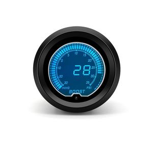 เกจวัดความเร็วรอบเครื่องยนต์ 52 มม. พร้อมมาตรวัดบูสต์ อุณหภูมิน้ำ อุณหภูมิน้ำมัน ความดันน้ำมัน อุณหภูมิไอเสีย โวลต์มิเตอร์ จอแสดงผลดิจิตอล LCD 7 สี สำหรับรถยนต์ - Product Image 5