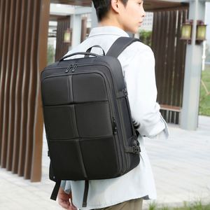 14inch New Unisex Business Travel <b>Laptop</b> <b>Bag</b> Extensible Waterproof Oxford <b>Laptop</b> Backpack Portable Durable Student Backpack - Product Image 6