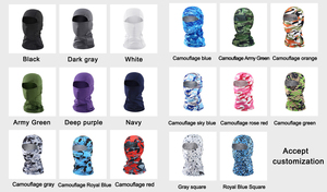 Tùy Chỉnh In Balaclava Skull Bandanas Một Lỗ Đầy Đủ Mặt Bìa Che Balaclava Mũ Băng Lụa Chất Liệu Xe Máy Balaclavas - Product Image 2
