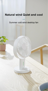 스탠드가 있는 테이블 팬 초저소음 휴대용 데스크탑 팬 내장 배터리 타입-C 충전식 팬 고품질 - Product Image 4