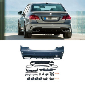 Kit carrosserie complet Mercedes-Benz Classe E 2014-2015 W212, pare-chocs avant style AMG, matériau PP noir - Product Image 2