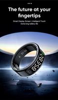 R11C(Qring) Anillo Inteligente de Acero Inoxidable con Monitor de Frecuencia Cardíaca, Oxígeno en Sangre, Sueño y Podómetro, Resistente al Agua 1ATM, Control Remoto por Aplicación, LED