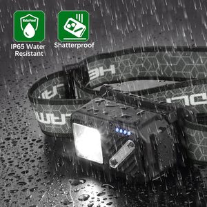 Có Thể Thu Phí Đầu Đèn Cảm Biến Chuyển Động Ngoài Trời LED Cắm Trại Đèn Pha Không Thấm Nước Với Có Thể Điều Chỉnh Ban Nhạc Cho Chạy Đi Bộ Đường Dài Leo Núi - Product Image 3