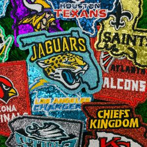 Patchs brodés thermocollants personnalisés en <span class=keywords><strong>tissu</strong></span>, patchs NFL, patchs à lettres, patchs brodés, faible MOQ, <span class=keywords><strong>transfert</strong></span> thermique, à repasser <span class=keywords><strong>sur</strong></span> t-shirts, casquettes - Product Image 2