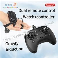 EP Double Commande Montre+Télécommande Avion RC en Mousse EPP à Induction de Gravité, Deux Vitesses, Facile à Piloter, Jouet Hélicoptère