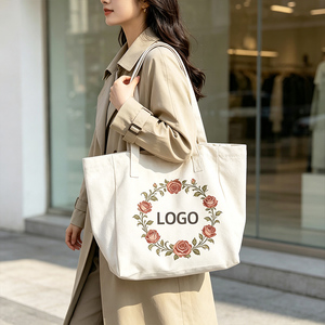 Sac fourre-tout personnalisé imprimé avec motif couronne de roses, couleur et taille personnalisées, grande capacité, fermeture magnétique, sac à main de shopping, votre propre logo - Product Image 2