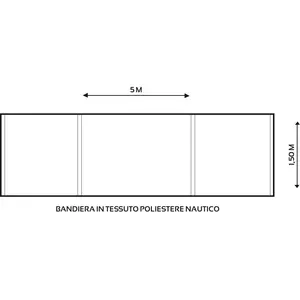 Bandiera in Tessuto Nautico Personalizzata per Merchandising - Product Image 1