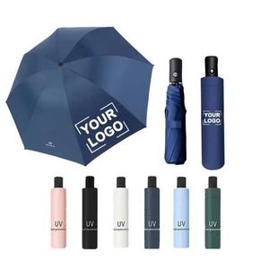 3 Fold Manual Uv <b>Vinyl</b> Sun Umbrella Custom Advertising Umbrellas - Product Image 2