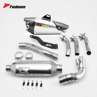 Sistema de Escape para Motocicleta Forsound, Precio de Fábrica al por Mayor, Tubo de Estilo Dinámico de Pista de Carreras, Sistema Slip-on de Carbono para MT-09 MT09
