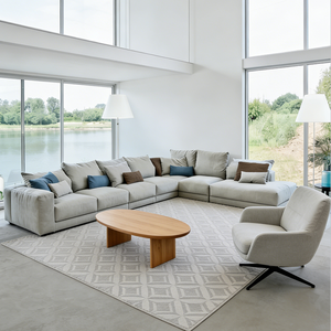 Bộ ghế <span class=keywords><strong>sofa</strong></span> phòng khách cao cấp 10 chỗ ngồi, kiểu dáng chữ U, chất liệu vải, có ghế dài - Product Image 2