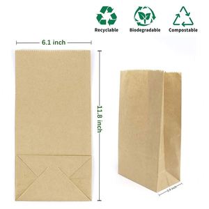 Paper Lunch <b>Bags</b> Durable Kraft Grocery <b>Bag</b> Bakery <b>Bread</b> Sandwich Shopping Party Gift Wrapping Bulk Reusable Paper Lunch <b>Bags</b> - Product Image 2