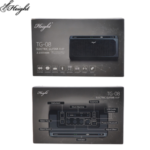 Amplificateur de <span class=keywords><strong>guitare</strong></span> électrique 10W, 21 haut-parleurs, 5 préréglages de son, 2 <span class=keywords><strong>effets</strong></span> spatiaux, 20 rythmes de batterie, rechargeable, vente en gros d'usine - Product Image 1