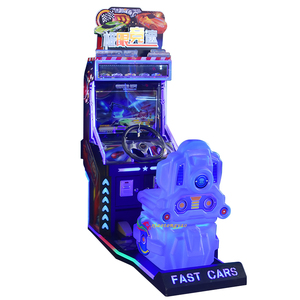 Simulateur de course automobile pour enfants à pièces, machine d'arcade, 6 ans et plus, matériau en métal et en bois pour les centres de jeux - Product Image 4