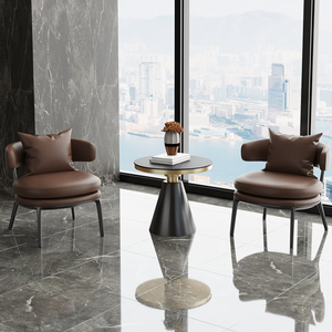 Fauteuil de réception et canapé de salon de beauté et spa médical italien de luxe léger, table et chaises pour salon et balcon - Product Image 2