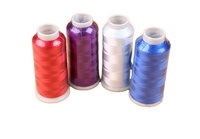 Hilo de Bordar Teñido de Alta Tenacidad, 100% Poliéster, 5000 Yardas, 120D/2, Hilo de Coser Industrial para Máquina de Bordar