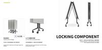 Pieds de table pliants modernes pour table de formation scolaire, pieds de table de bureau pliants pour table de réunion