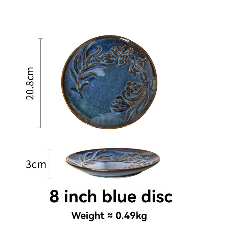 8 Inch plate-Blue