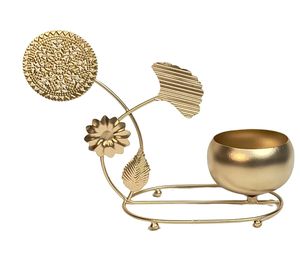 Jarrón de Flores Contemporáneo de Hierro Dorado de 11 Pulgadas, Decoración del Hogar de Alta Calidad, Adorno de Mesa para Sala de Estar, Oficina, Regalo de Aniversario de Bodas - Product Image 3