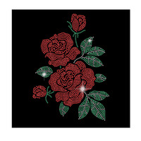 Autocollant thermocollant en strass motif tournesol, rose, marguerite, fleur de pissenlit, feuilles de plantes, patch de transfert thermique