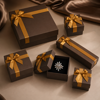 Boîtes à bijoux personnalisées écologiques, emballages en carton recyclé, coffret cadeau rigide pour bijoux, découpe au laser du logo, fabrication artisanale